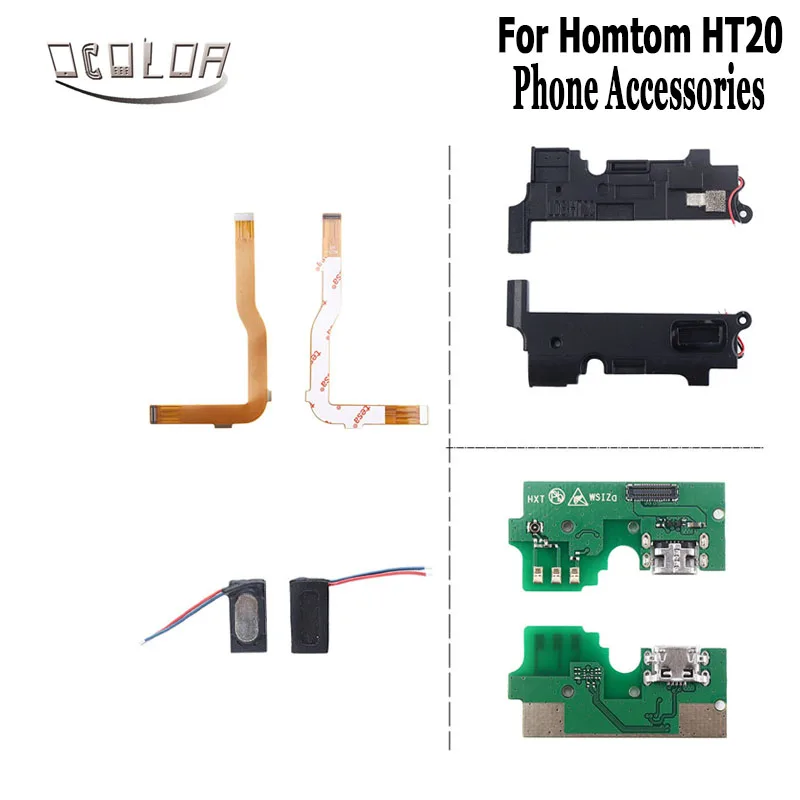 

ocolor For Homtom HT20 Motherboard FPC Cable Earpiece Loud Speaker USB Board USB Plug Charge Controller Board For Homtom HT20