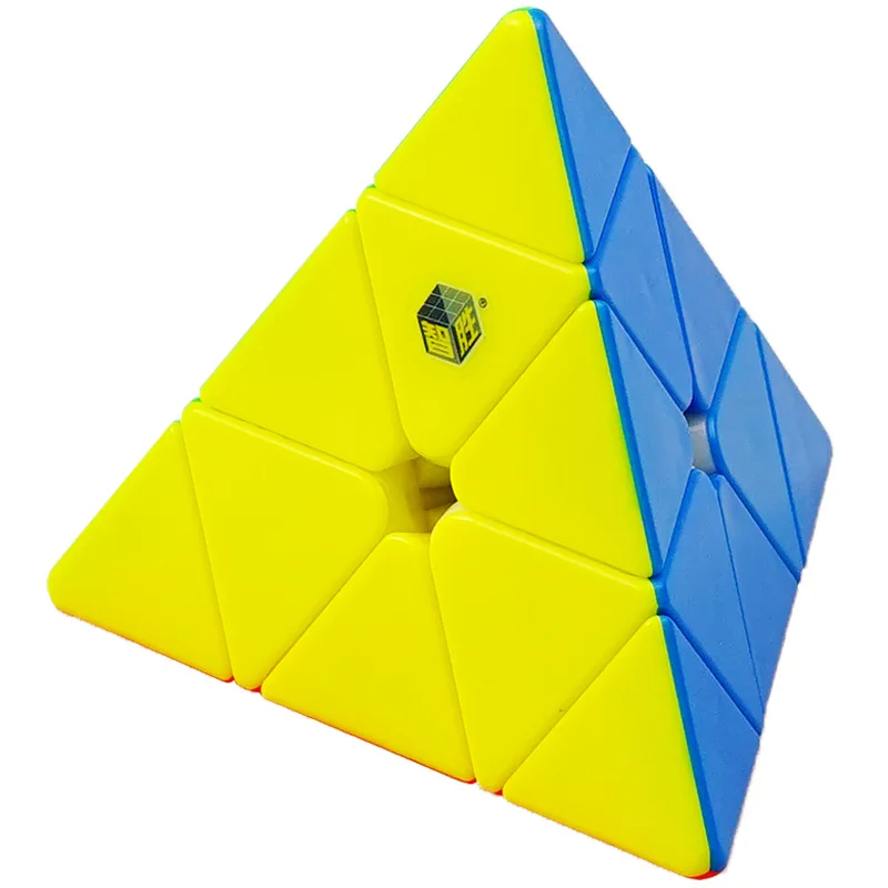 

YuXin Little Magic Professional 3x3 Pyraminx Pyramid Twist Magic Cube Twisty Puzzle Fancy Toy Stickerless/Black
