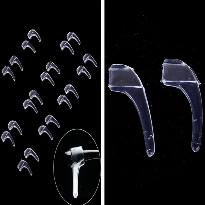 10pair Ear Grip Hooks Anti Slip Holder For Eyeglasses Silicone Glasses