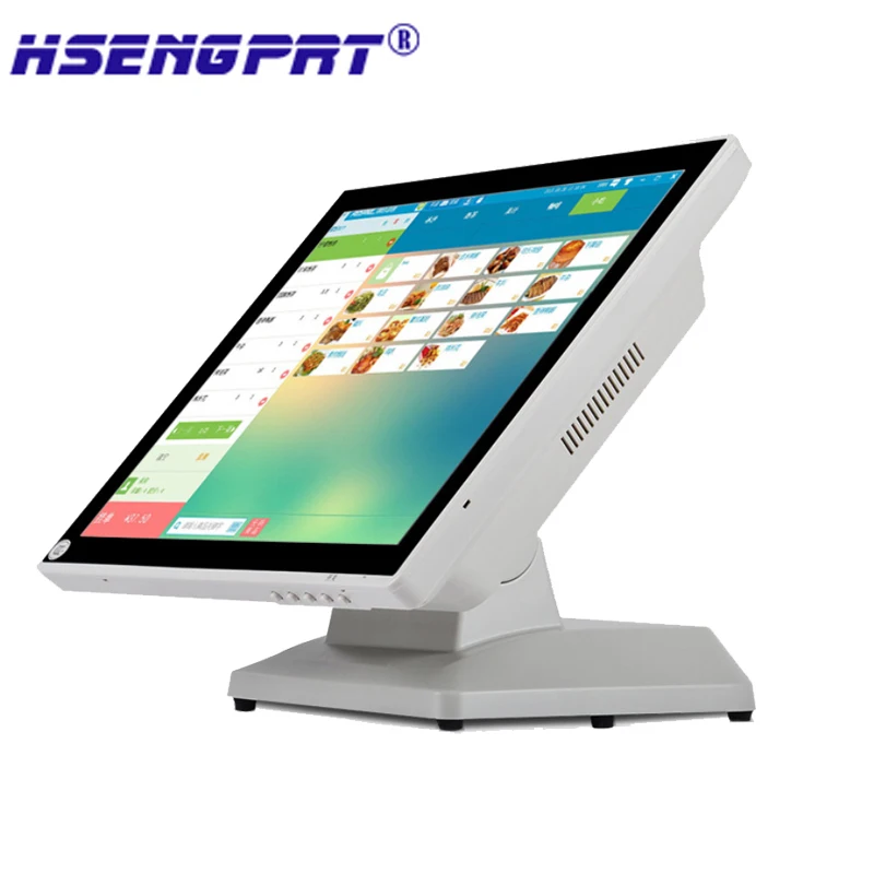 

64G SSD 15 inch touch TFT LCD screen all in one pos machine J1800 windows pos system for restaurant or supermarket