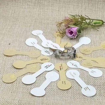

2018New DIY RingLabel Necklace Tag Label Pendent Label Price Label 1lot:100pcs size : 0.78x2.28'' 925sterling Sticker Label