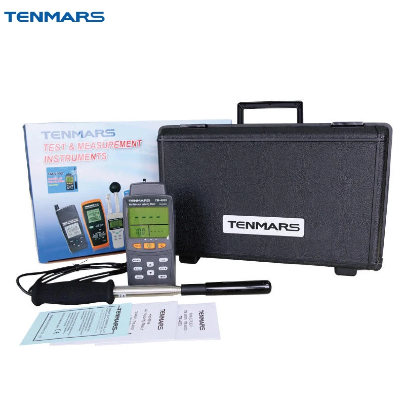 TM 4002 Hot Wire Anemometer Air Flowmeter With Measuring Range 0.01 40