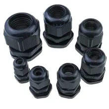 10psc черная Водонепроницаемая коробка соединение PG7/PG9/PG11/PG13.5/PG16/PG19/PG21/PG25/PG29/нейлоновый кабельный разъем