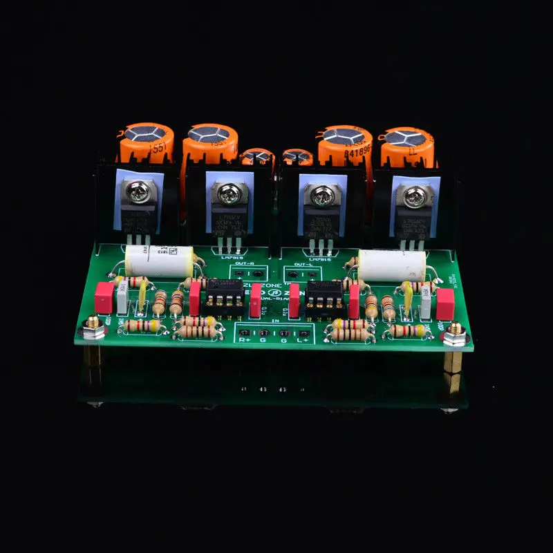 GZLOZONE Hifi DIY DUAL RIAA MM проигрыватель Phono LP amp kit Набор предусилителя|Усилители мощности|