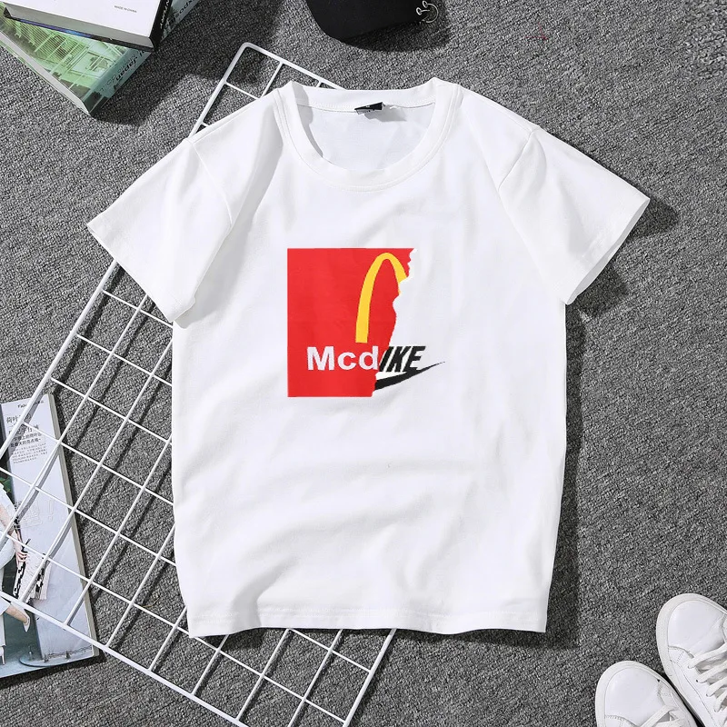 

Casual Femme T shirt Women 2019 Summer White Cotton T Shirt Graphic Funny T Shirt Man Loves Couple t shirts Best Friends Tops
