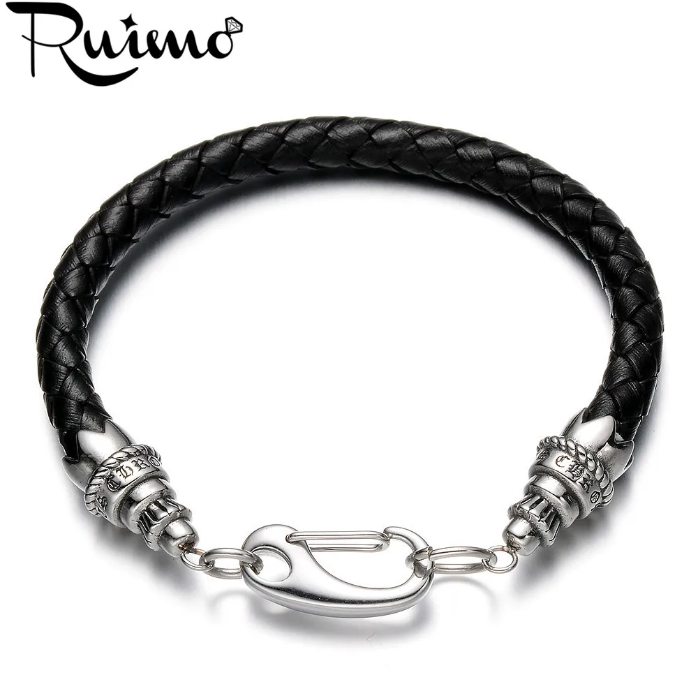 RUIMO Ретро 316l Соединительная Пряжка из нержавеющей стали Женский браслет