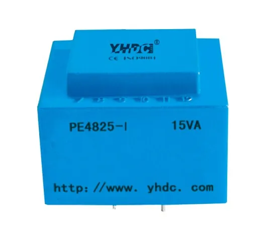 YHDC PE4825-I Мощность 15VA Вход 220V Выход 2*24V Инкапсулированный трансформатор PCB Сварки изолирующий трансформатор