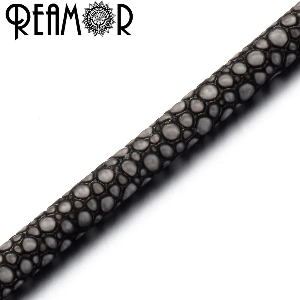 REAMOR 2 цвета Высокое качество 6 мм PU кожа ската веревочный шнур для DIY браслет ювелирных изделий ремесло изготовление фурнитура