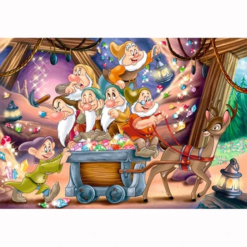 

DIY Mosaic Embroidery Seven Dwarfs Snow White Prince Diamond Painting Full Square Rhinestone Christmas Cross Stitch Needlework
