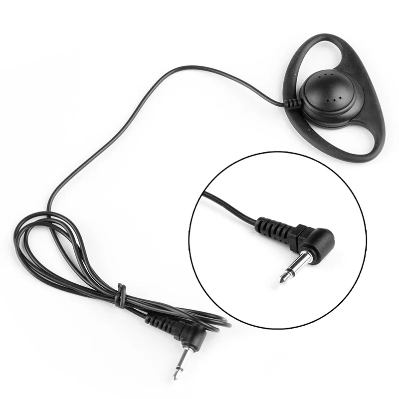 3 5mm Jack D Shape Listen Only Earpiece Headset For Two
