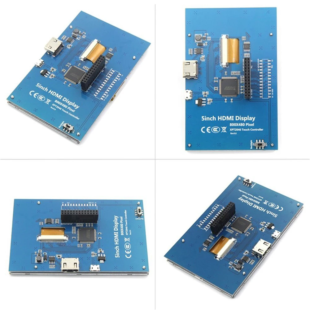 5 дюймовый сенсорный ЖК дисплей мини ПК для Raspberry Pi 1/2/3 Модель B + USB емкостный