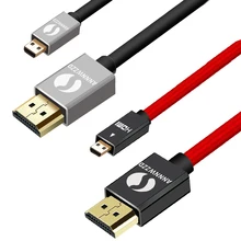 ANNNWZZD Micro HDMI (Type D) to HDMI (Type A) gold plated (High Speed) Micro HDMI cable 1.4a 2.0 Real 3D and Ethernet capable