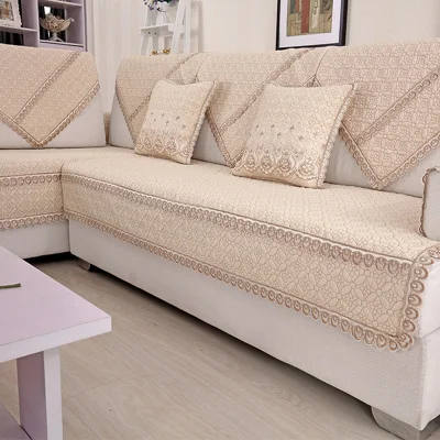 

Cotton sofa cushion, four seasons simple European-style cushion, modern universal sofa towel sofa cover back towel
