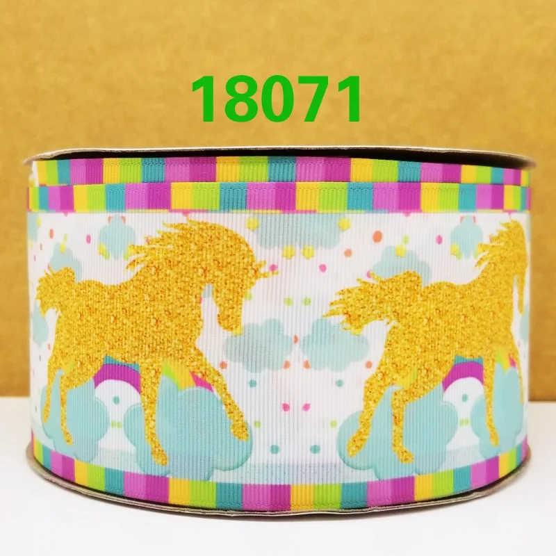 50 двор мультфильм печатных Grosgrain ленты 17962 - Цвет: 18071