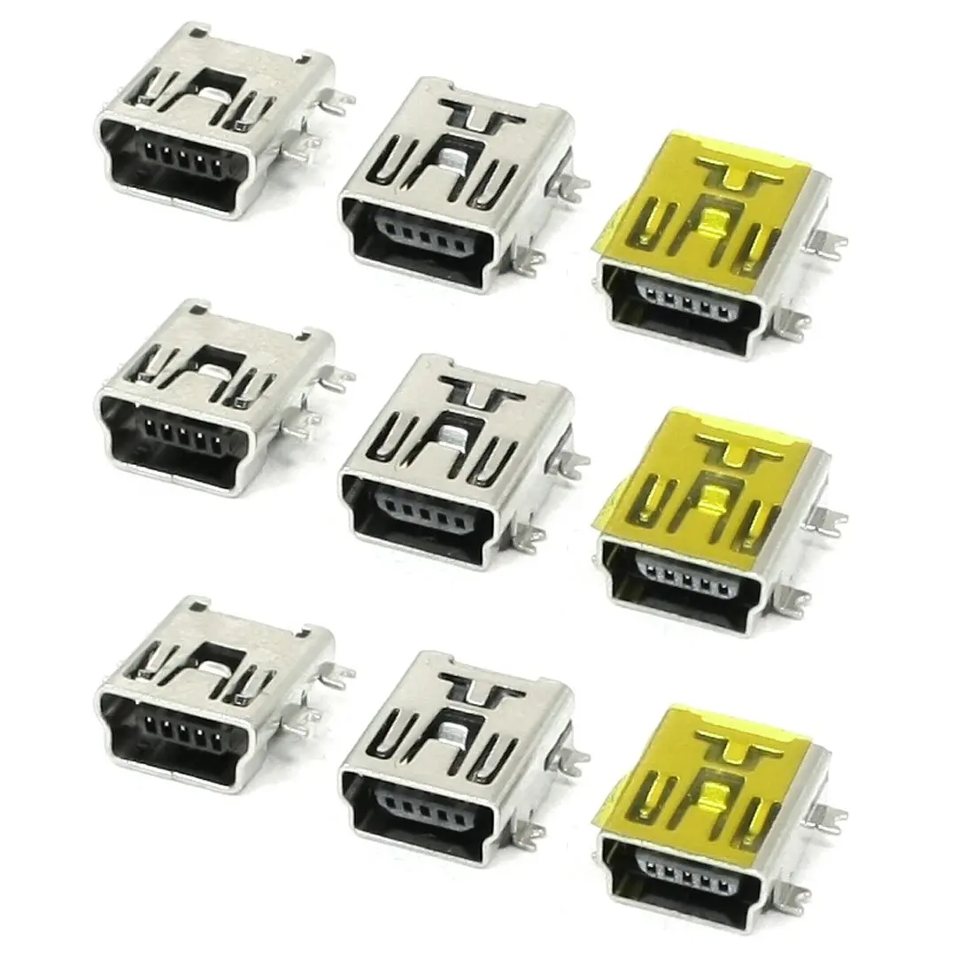 

IMC Hot 9 PCS Spare Part USB Mini 5Pin Female SMT Panel Mount Connectors