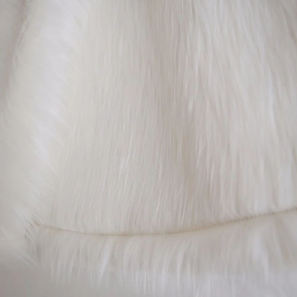 Очень Большой 6" высокое качество чистый белый искусственный мех модное украшение модная меховая Рождественская елка юбка p4748