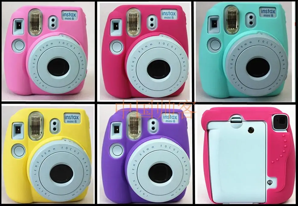 

Soft Silicone Rubber Camera Protective Body Cover Case Bag Skin For Fuji Fujifilm Instax Mini 8 Camera