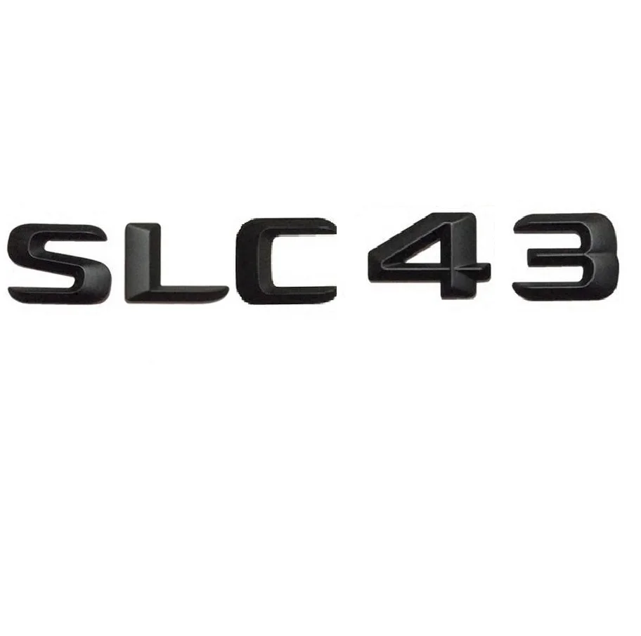 Матовая черная наклейка SLC 43 для багажника автомобиля буквы цифры значок эмблема