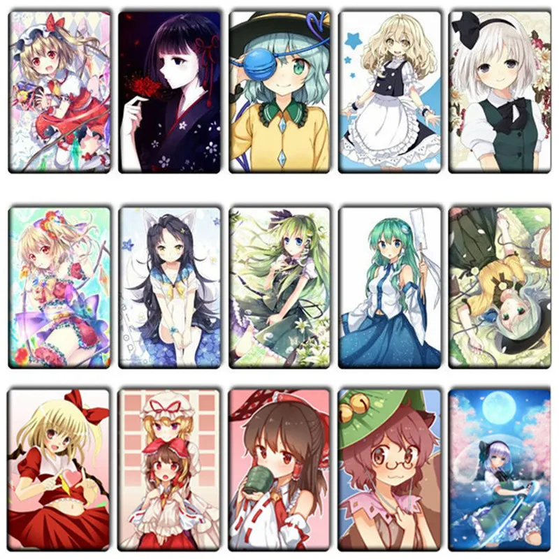 

10 pcs/lot TouHou Project Series Stickers Toys Classic Japanese Anime Remilia Scarlet DIY Bank Bus ID Card Stickers Kid Gift toy