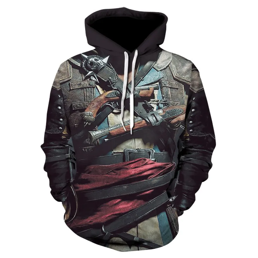 Hot new skull men's Hoodie Sweatshirt 3D printing funny hip hop hoodie Gothic Skull Hoodie autumn jacket men's sportswear