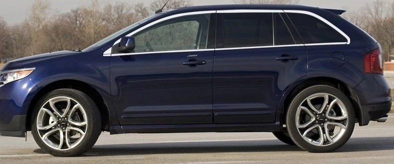 Lsrtw2017 304 нержавеющая сталь окна автомобиля хром планки для ford edge 2008 2009 2010 2011 2012 2013 1st поколения