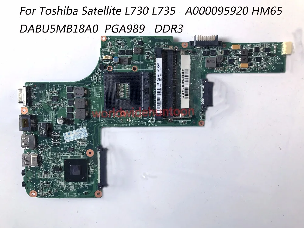 Классная качественная материнская плата для ноутбука Toshiba Satellite L730 L735 A000095920