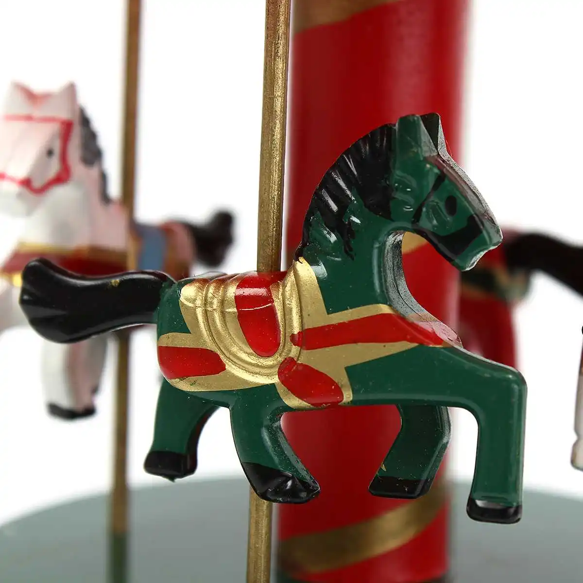 Деревянная музыкальная шкатулка Карусель лошадь карусель Карусель классический Музыкальный Чехол для детской комнаты Декор подарок игрушки
