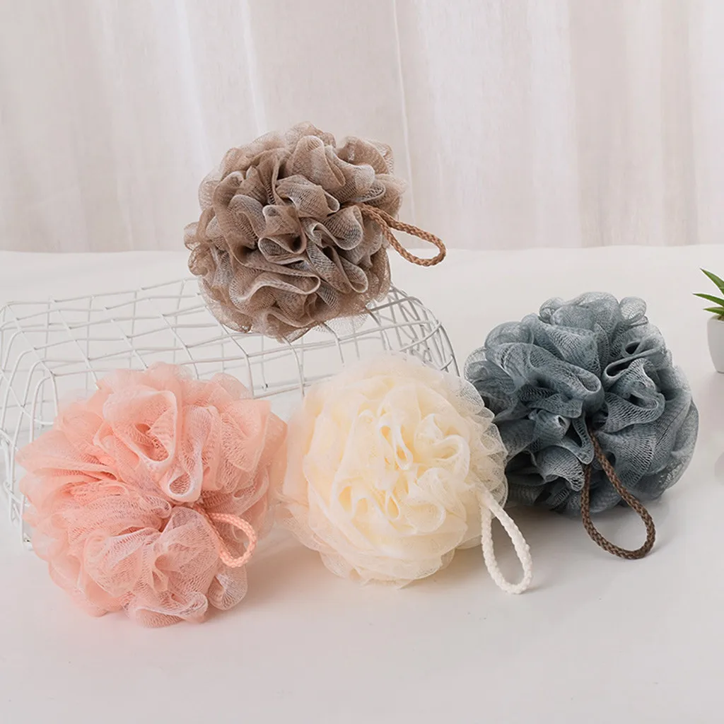 

2pcs Loofah Bath Shower Sponge Pouf Mesh Ball Exfoliating Premium Scrubber L514