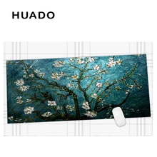 600x450mm Blue Flowers Extended Gaming mouse pad Large Mousepads Big Size Desk Mat for office work/ overwatch