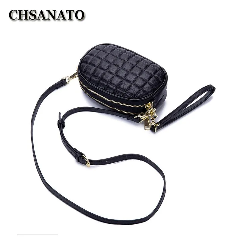 

CHSANATO Brand Genuine Leather Women Shoulder Bag 2019 Casual Style Crossbody Bags For Ladies Money Phone Clutch For Female