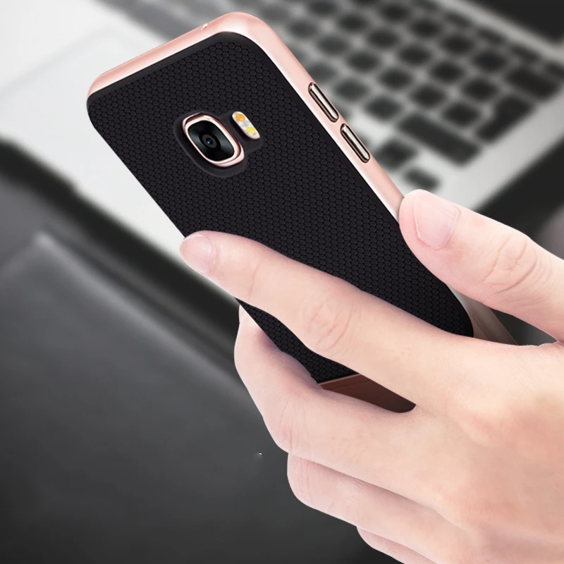 

PC Frame +TPU Silicone Back Cover Case for Samsung Galaxy C5 C5Pro Luxury Back Case for Samsung C5 Pro Galaxy C5 Fitted Case