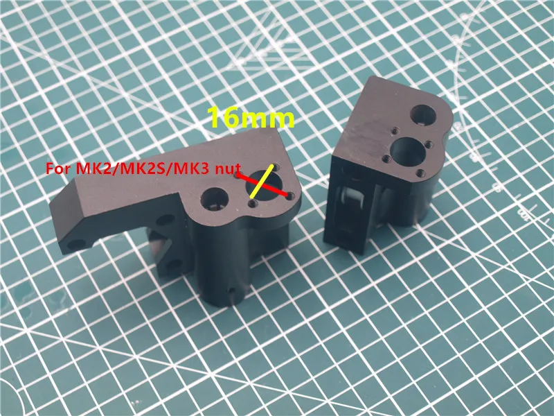 1 комплект Prusa i3 алюминиевые металлические осевые части X направляющий правый/левый комплект X-Carriage Mount/idler motor mount set
