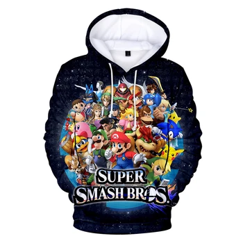 

Cartoon nwe Hooded Super Smash Bros. Ultimate 3D Hooded Sweatshirt Men's and Women's O-Neck Casual Shirt 3D Hooded Sweatshirt