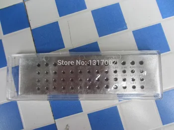 

Free Shipping GH463B Tungsten carbide drawplate, hole size 0.26-4.1 mm 52 holes,stainless steel gold metal wire drawing board