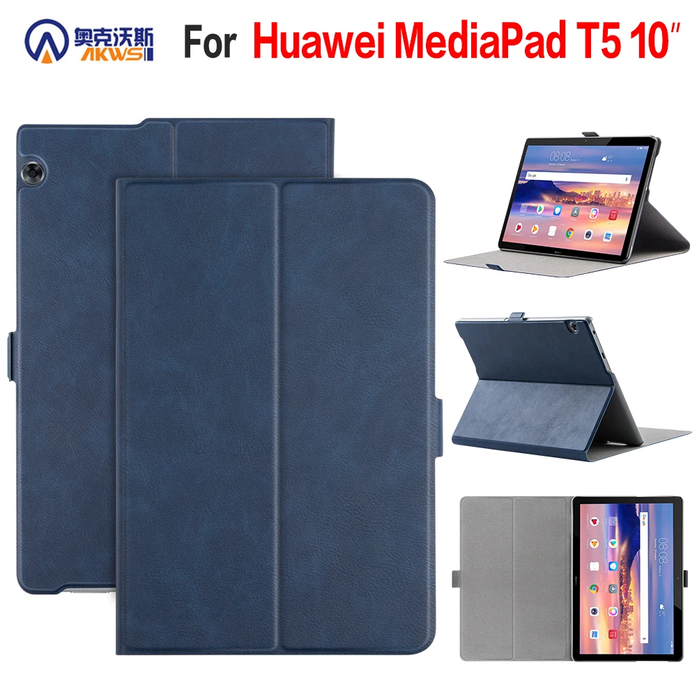 

Walkers Protective Cover Case for Huawei MediaPad T5 10.1 Inch Tablet Flip Case for Mediapad AGS2-W09/L09/L03/W19 +gift