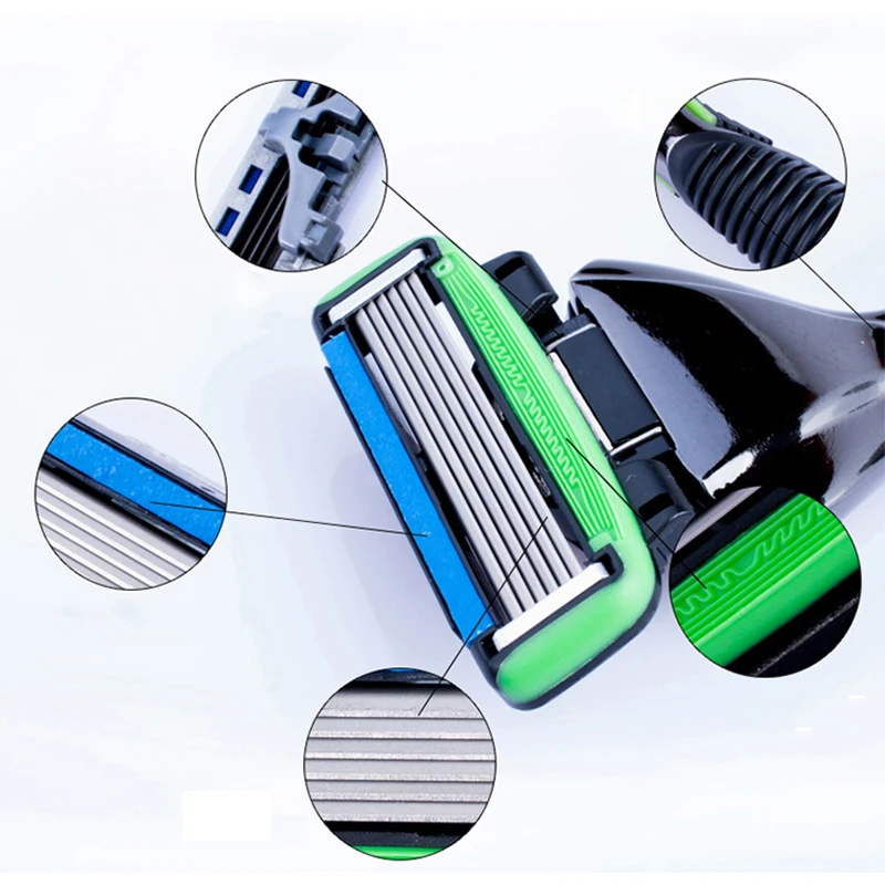 Original Genuine Dorco Pace 6 High Quality Men Manual Safety Razor 6 Layer Blade Beard shaving 3