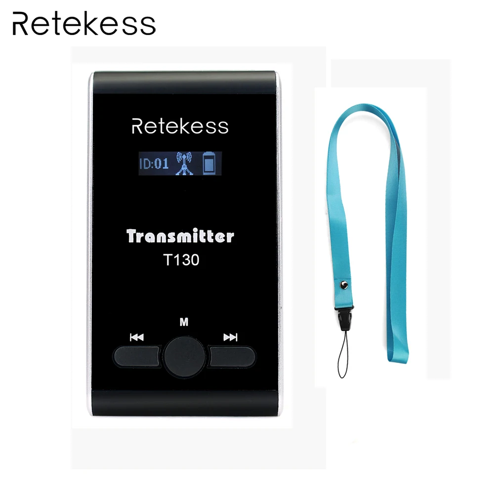 

Retekess T130 Wireless Transmitter Tour Guide system for Tour Guiding Simultaneous Translation Meeting Interpretation System