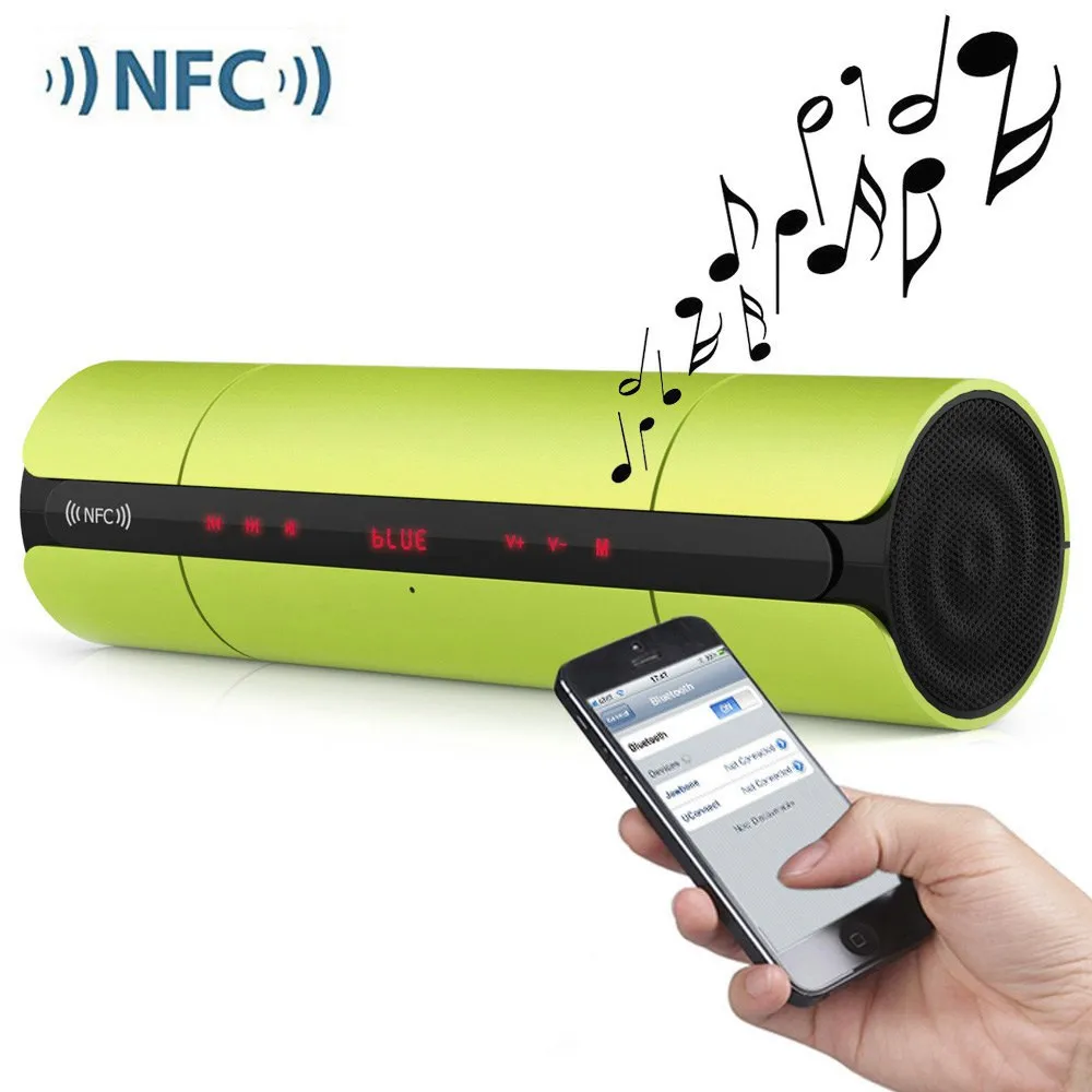 Портативный kr8800 NFC fm Hi-Fi Bluetooth Динамик Беспроводной стерео звук Динамик S Super Sound Box руки свободными для телефона