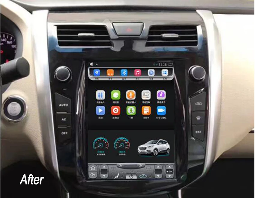 Best Liislee 2 din Android For Nissan Altima 2013~2018 Big Screen Car Multimedia Player GPS Navigation Video Radio Bluetooth Carplay 1