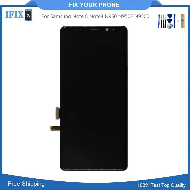 

For Samsung Note 8 Note8 N950 N950F N9500 LCD Display Touch Screen Digitizer Super AMOLED Assembly 100pcs/lot 6.3