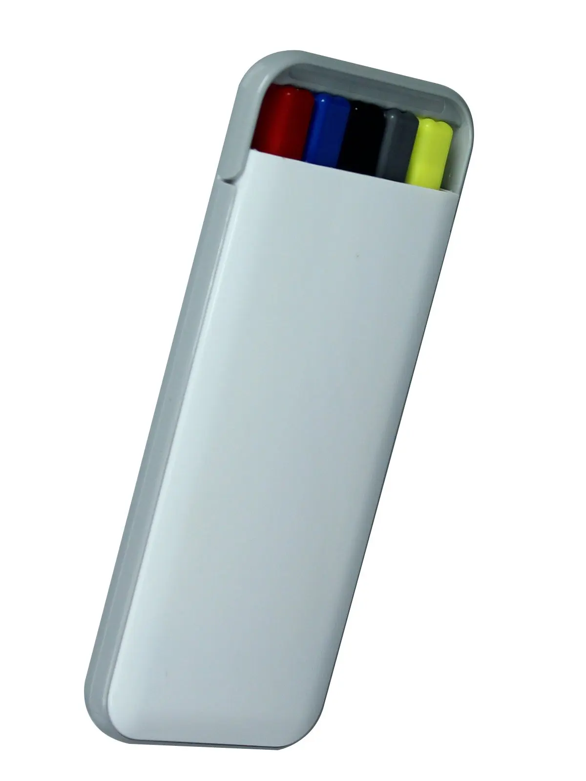 

Quality 5 in 1 pen set case,including 1 mechanical pen,1 highlighter marker,3pcs colored ink ballpoint pen(Blue,Black,red)