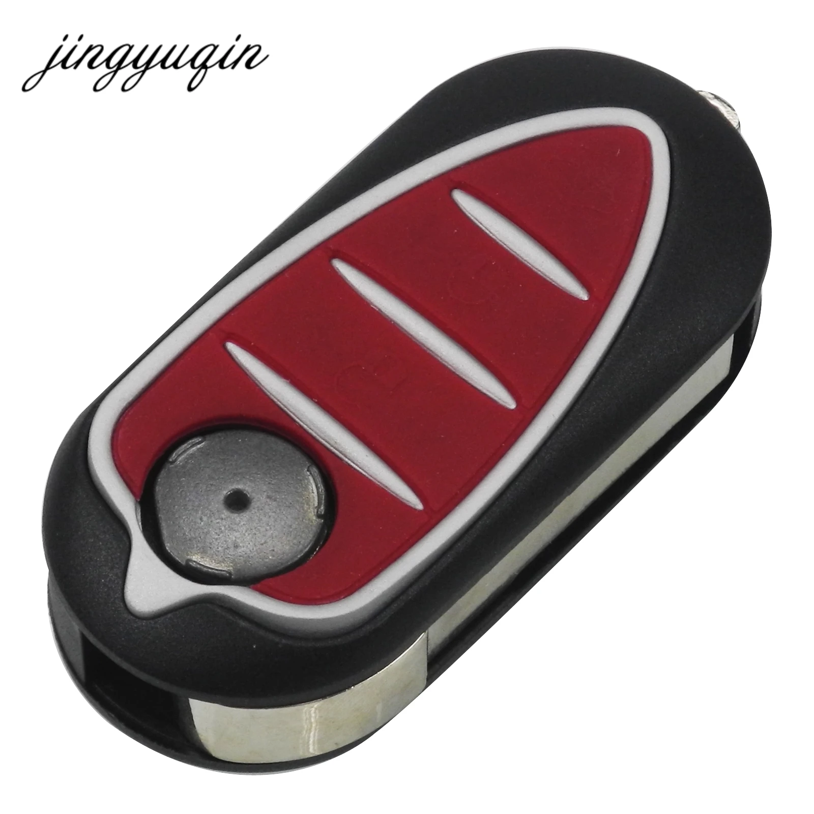 Jingyuqin подходит для Alfa Romeo Mito Giulietta GTO 159 3 кнопки дистанционного флип складной брелок Оболочка Чехол лезвие