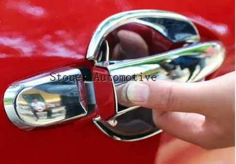 Аксессуары подходят для MITSUBISHI OUTLANDER 2007-2012 хромированная крышка дверной ручки +