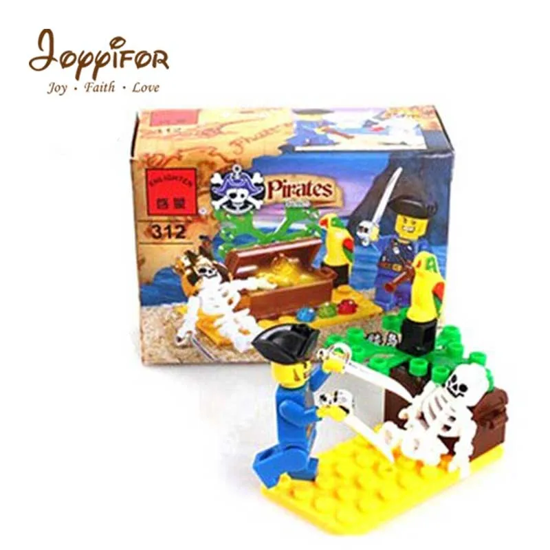 Пираты из серии Caribbean череп пиратский корабль капитан совместимые строительные блоки игрушки подарки Детские игрушки