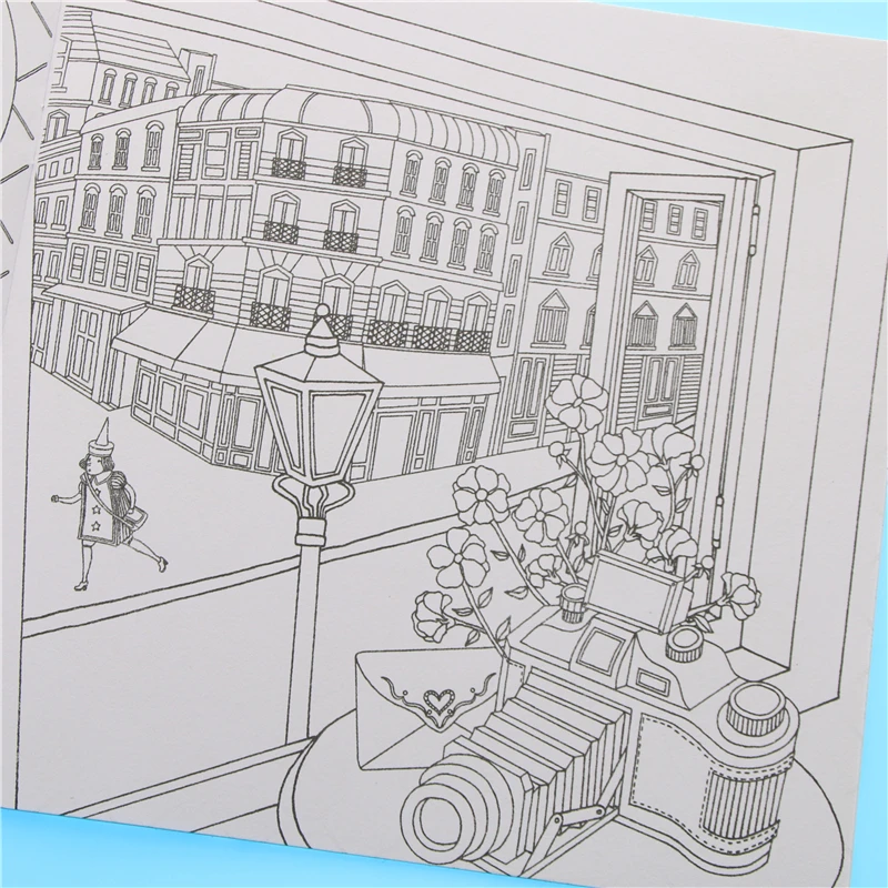 Fantasía sueño para colorear libro Pintura Mandalas jardín secreto dibujo en Color Alicia en el país de las Maravillas 18,5*18,5 cm 24 páginas