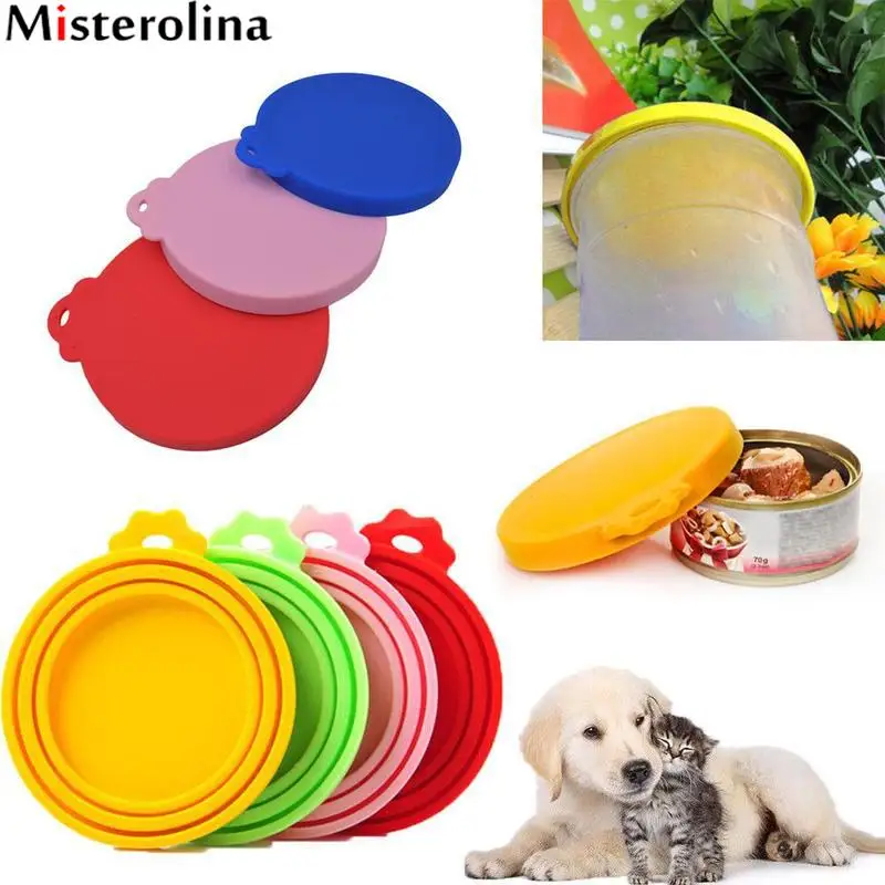 Buy 5 Colors Pet Dog Cat Storage Top Cap Food Can Tin