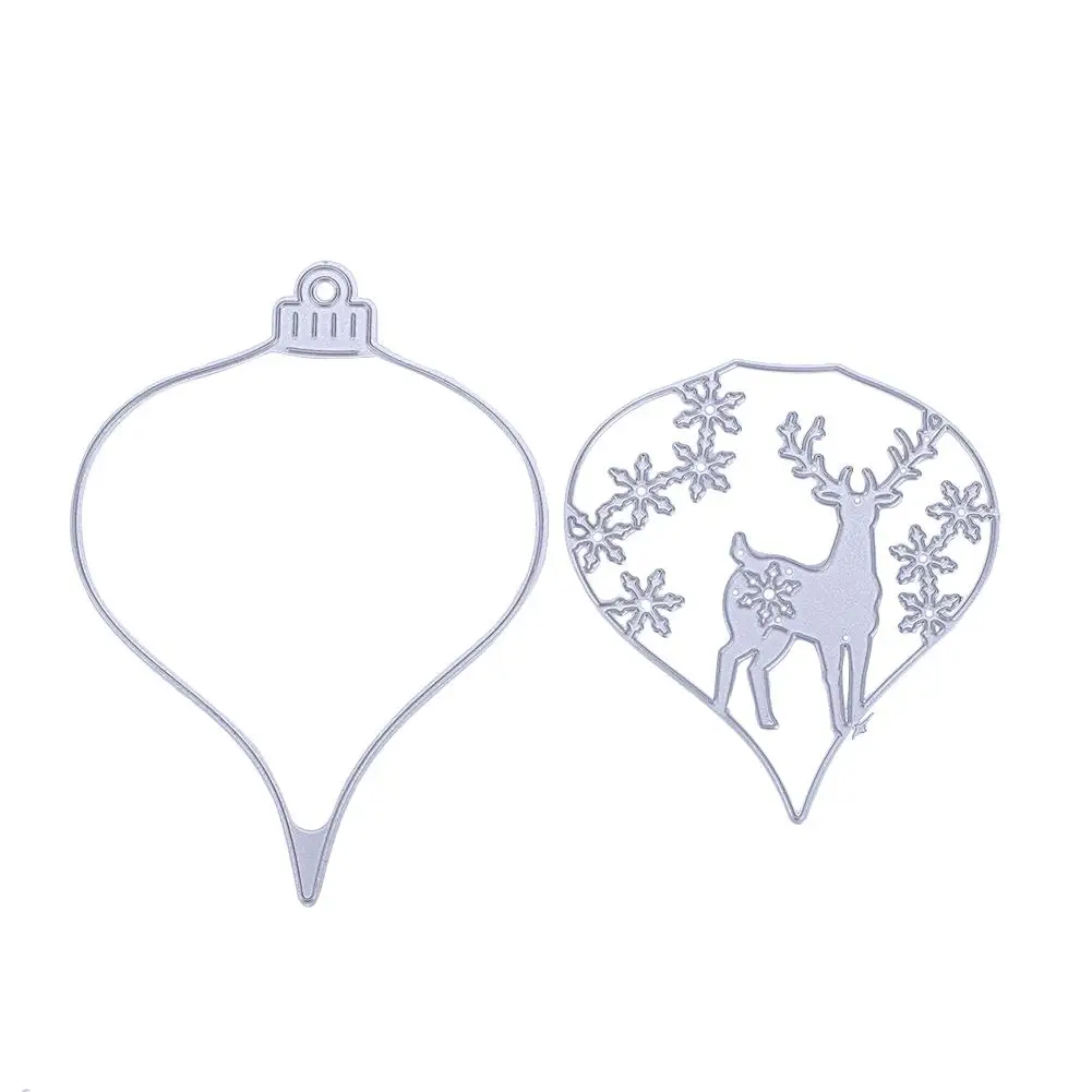 

Christmas Ball Elk Pattern Cutting Dies Scrapbooking Decorative DIY Crafts