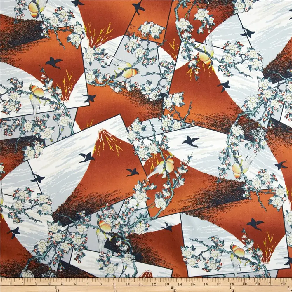

Japan's Mount Fuji, Restoring Of Spring Printing Playing Kimono Now The Patchwork Cotton Fabric Tissus 50cm
