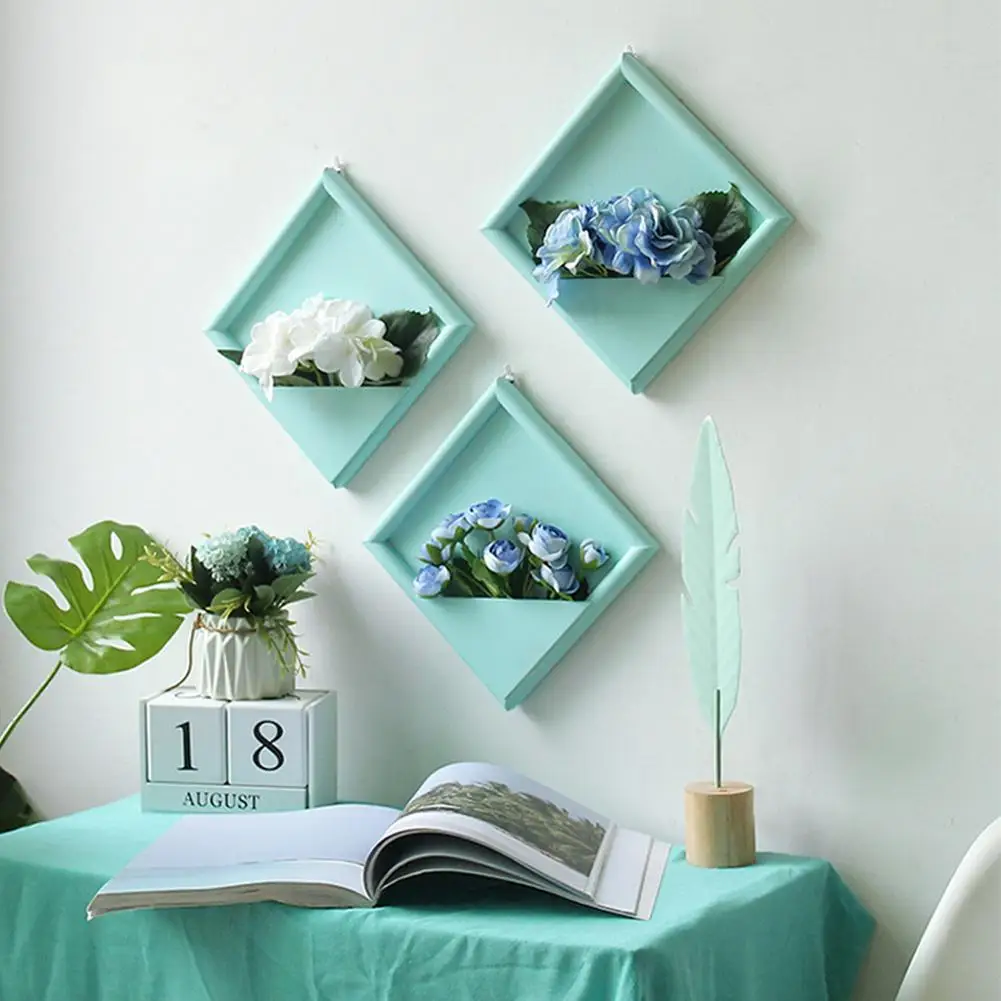 

Vintage Wooden Creative Wall Decoration Flower Artificial Plant Wall Decoration Flower Basket Hanging Basket Wall Hanging