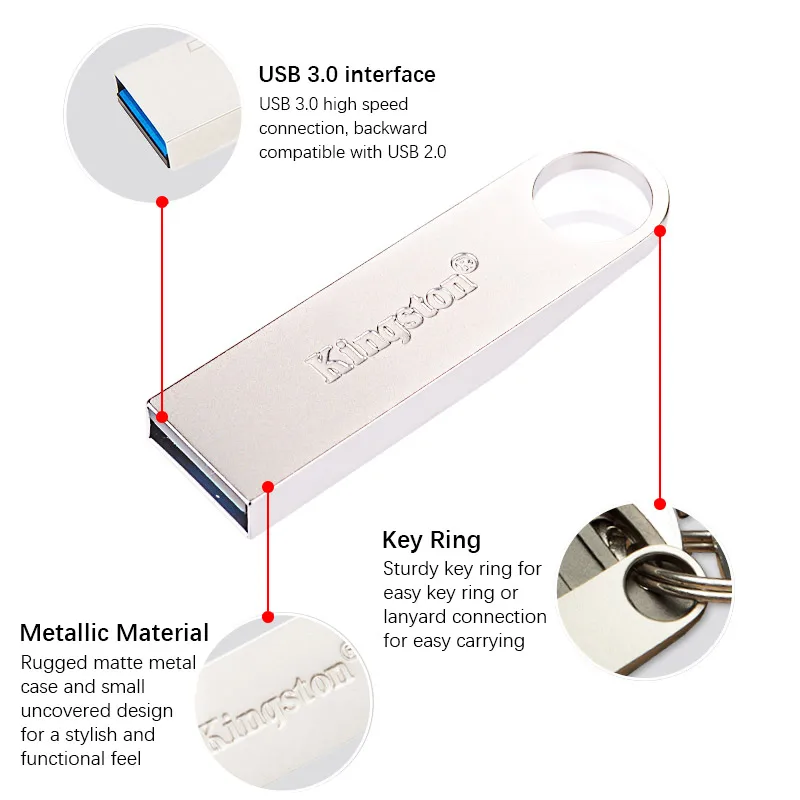 kingston usb флеш-накопитель USB 3,0 DataTraveler SE9G2 флэш-диск 16 Гб/32 ГБ/64 ГБ DTSE9G2 Металл 3,0 U диск